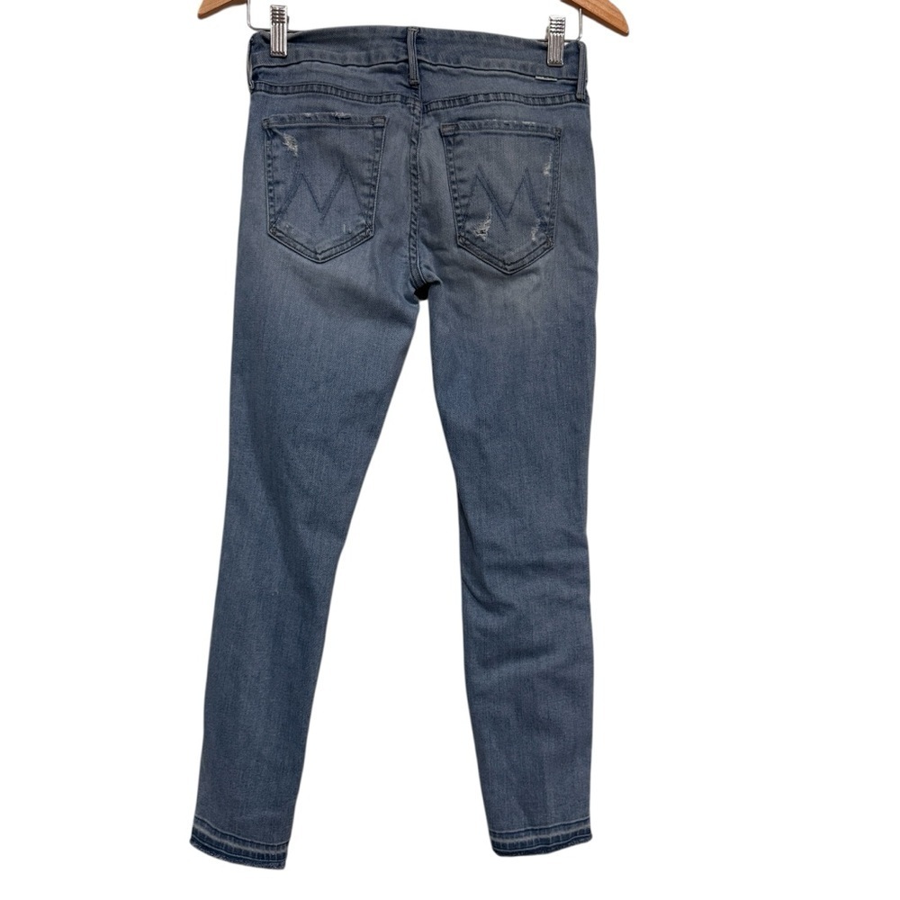 MOTHER Woman’s High Waisted Distressed Ankle Fray Jeans Size 26 - Picture 3 of 11